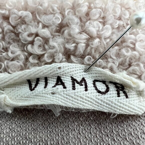 Viamor Womens Blush Long Sleeve Round Neck Pullover Sweater Size Medium - Picture 9 of 9